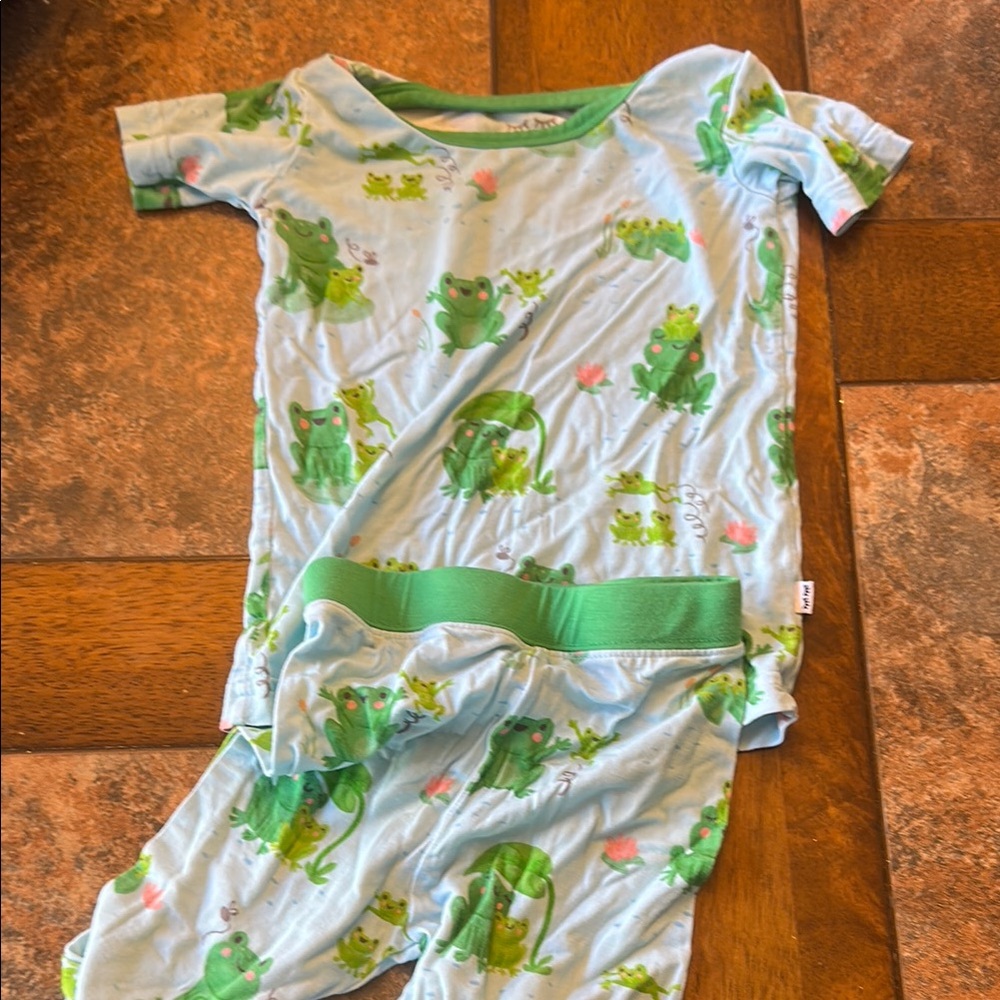 Little Sleepies Green and Blue Kids Pajama Set